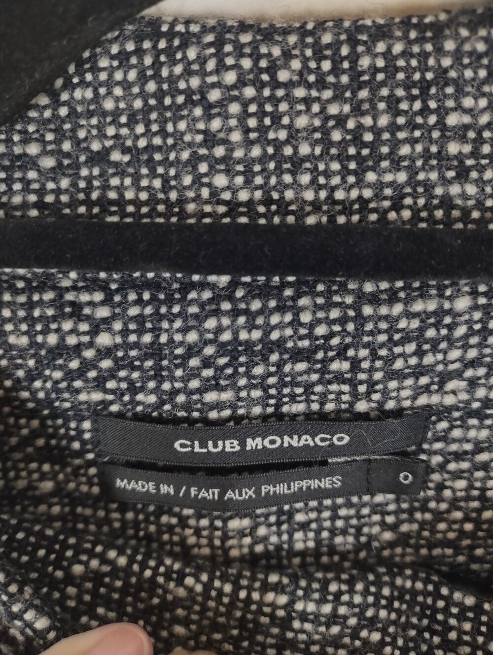 Club Monaco Textured Tweed Dress with Petite Double-Breast Detail and Belt - Picture 4 of 6